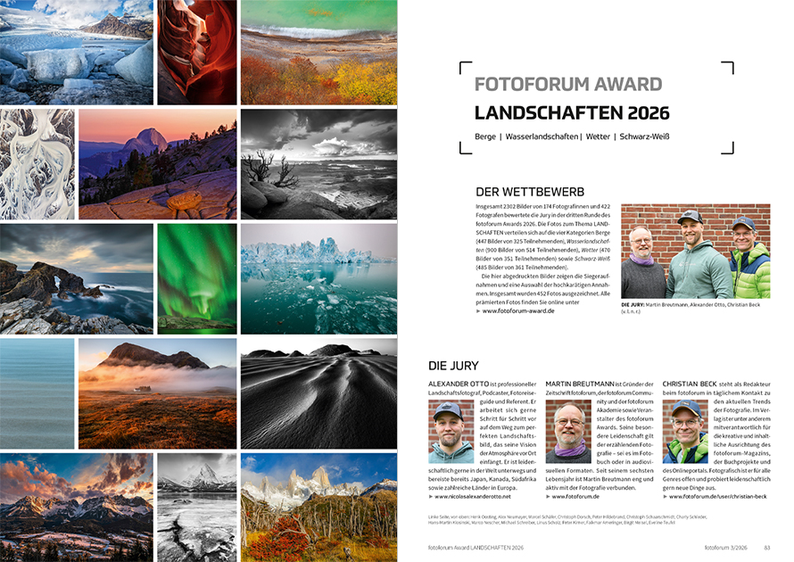 fotoforum Magazin </br> Ausgabe 3/2026 9 fotoforum Magazin </br> Ausgabe 3/2026 – Bild 9