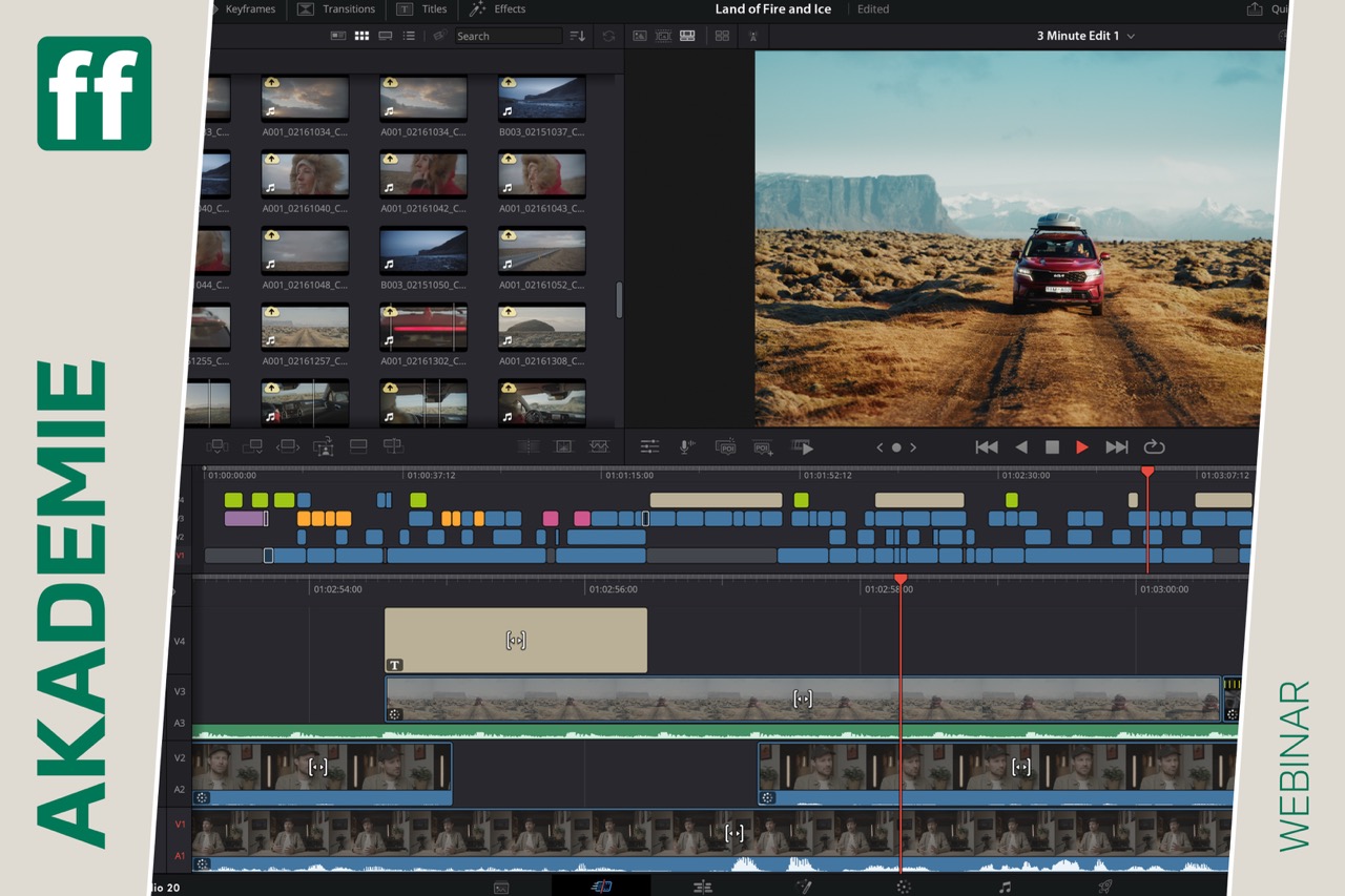 <b>Masterclass Videografie & Editing mit DaVinci Resolve</b><br />30.06.2026 - 20.10.2026 1 Masterclass Videografie & Editing mit DaVinci Resolve
